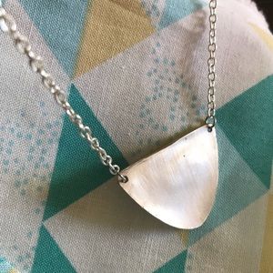 Necklace made with vintage spoon.